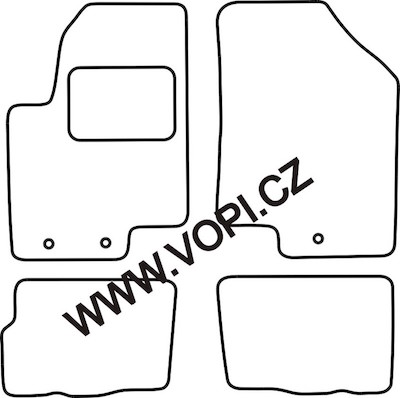 Autokoberce Kia Soul 01/2011 - 3/2014 Colorfit (2351)